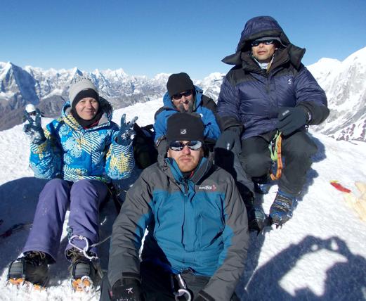 На вершине Айленд Пик