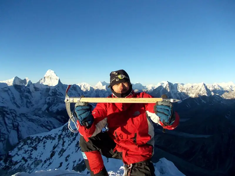 на вершине Айленд Пика